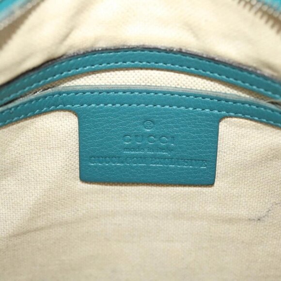 GUCCI Diamante Shoulder Bag PVC Leather Light Blue 295257 Auth bs7152 - Picture 10 of 16